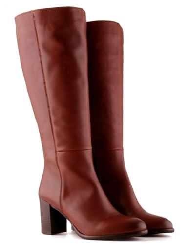Jilsen Weitschaftstiefel Nikita | XL Schaftweite 48 | Chestnut | Absatz 8 | Größe 38 | Weiter Schaft von Jilsen