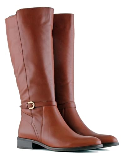 Jilsen Weitschaftstiefel Bianca | XL Schaftweite 44 | Chestnut | Absatz 3 | Größe 41 | Weiter Schaft von Jilsen