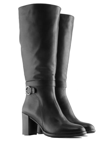 Jilsen Weitschaftstiefel Teresa | XL Schaftweite 44 | Schwarz | Absatz 8 | Größe 39 | Weiter Schaft von Jilsen