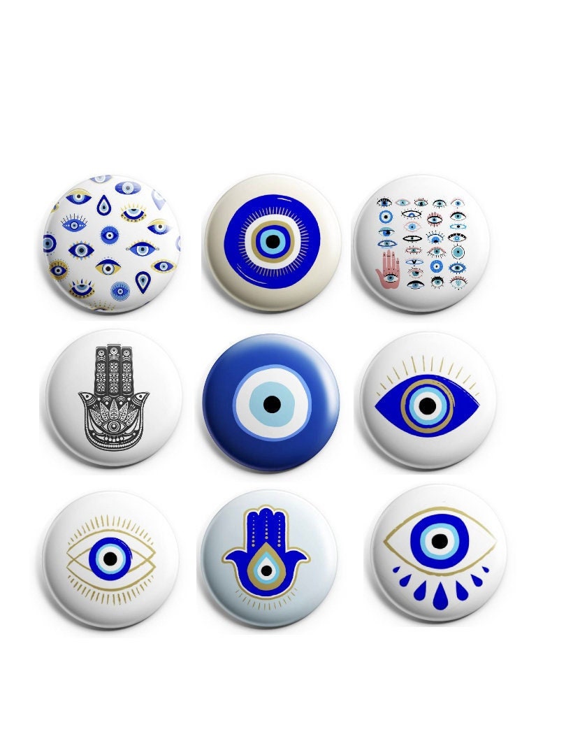 1" Evil Eye Knopf Oder Magnet von JiltedDesign