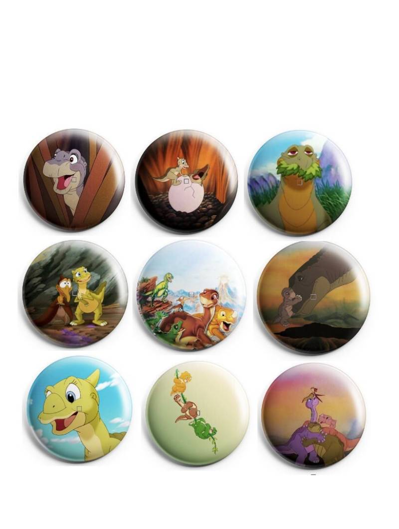 Das Land Vor Der Zeit 1" Button Oder Magnet von JiltedDesign