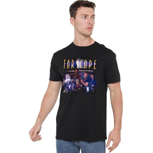 Jim Henson - Farscape Unisex Farscape Flarescape, Black T-Shirt, Schwarz, L von Jim Henson - Farscape