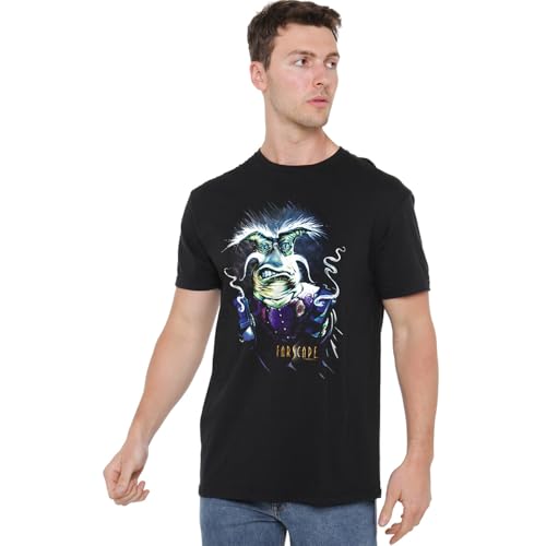 Jim Henson - Farscape Unisex Farscape Rygel Smoking Guns, Black T-Shirt, Schwarz, 5XL von Jim Henson - Farscape