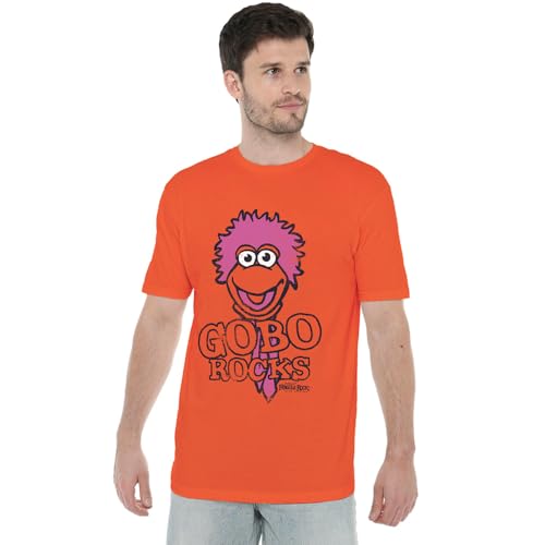 Jim Henson - Fraggle Rock Unisex Fraggle GOBO Rocks, Orange T-Shirt, 3XL von Jim Henson - Fraggle Rock