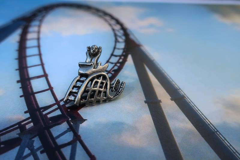 Achterbahn-Anstecknadel - Cc501 Spaß, Karneval Und Fair Pins von JimClift