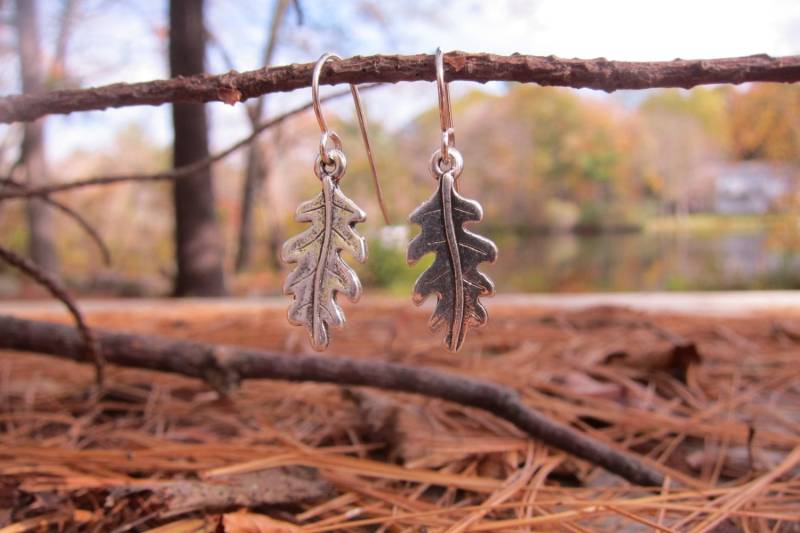 Blatt Ohrringe Aus Unserer Charmed Kollektion in Sterling Silber von JimClift