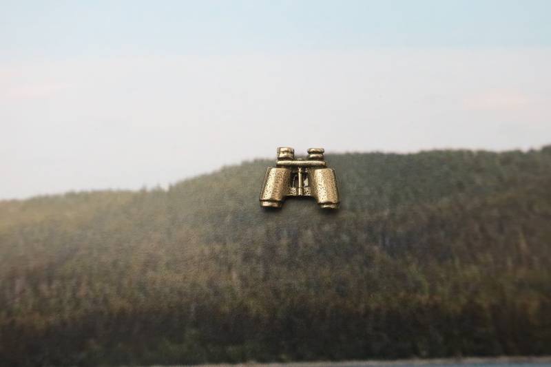 Fernglas Anstecknadel - Cc238- Bird Watching & Sight Seeing Pins, Erforschen von JimClift