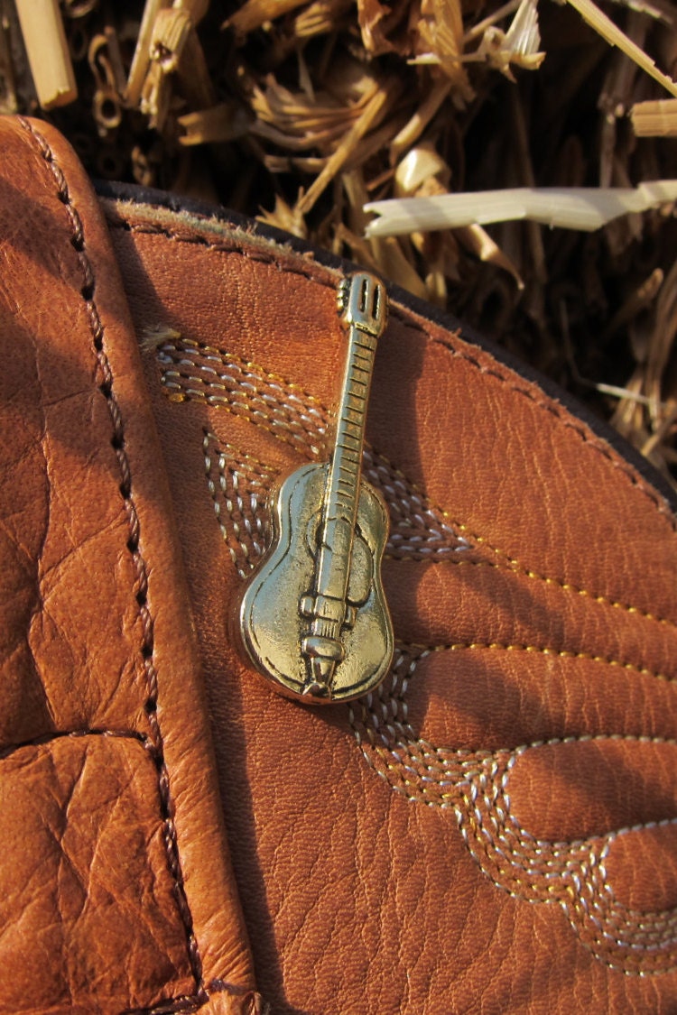 Gold Akustikgitarre Revers Pin-Cc193G - Akustikgitarre, Musik, Musical, Band Und Musiker Geschenke von JimClift