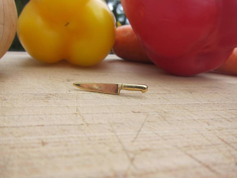 Gold Chef Messer Anstecknadel - Cc195G Küchen- Und Kochnadeln Geschenke von JimClift