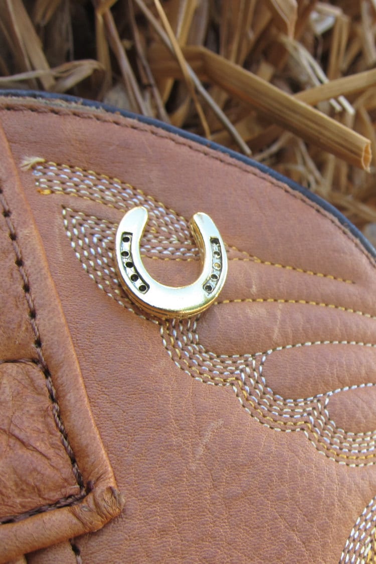 Gold Hufeisen Anstecknadel - Cc463G - Glückspins - Pins Für Glück - Cowboy Pins - Rodeo von JimClift