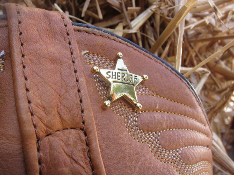 Gold Sheriff Star Lapel Pin-Cc556G - Sheriff, Polizei Und Kostüm Pins von JimClift