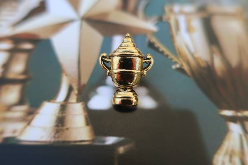 Gold Trophäe Anstecknadel - Cc316G- Auszeichnung, Und Special Award Pins von JimClift