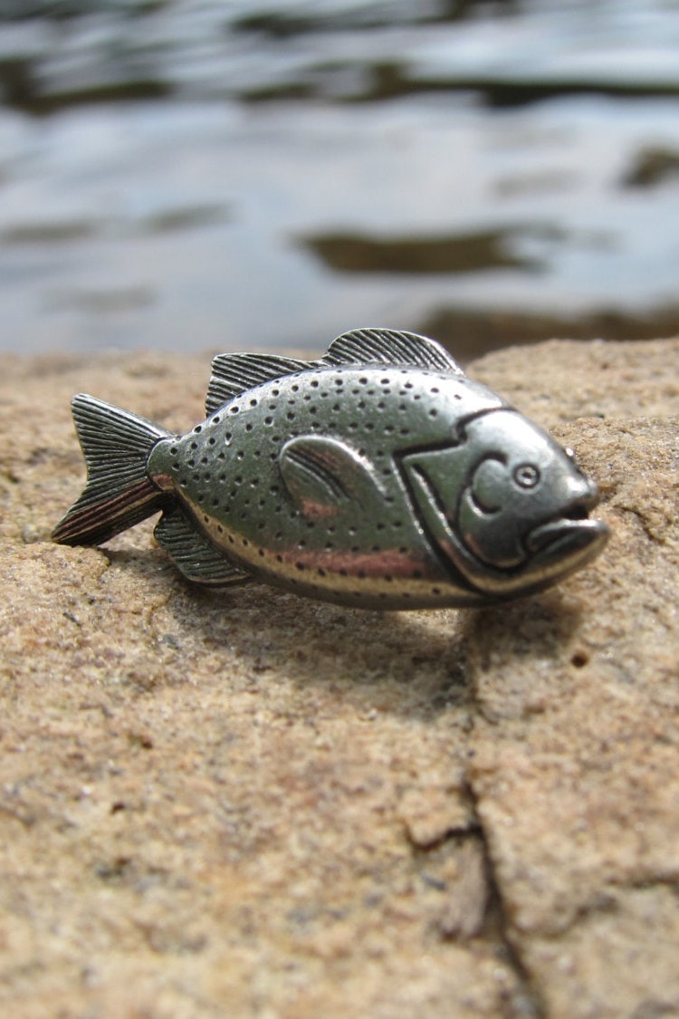 Perch Lapel Pin - Cc127 Fisch Und Angeln Reversnadeln von JimClift