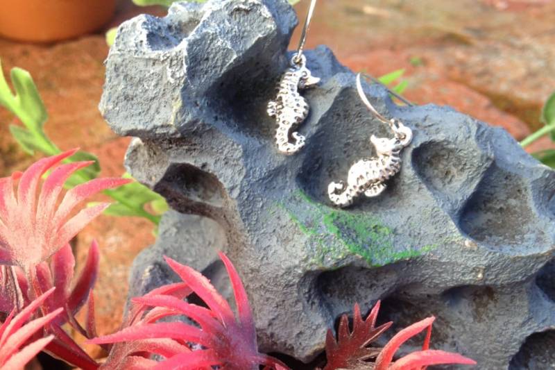 Seepferdchen Ohrringe Aus Unserer Charmed Kollektion in Sterling Silber von JimClift