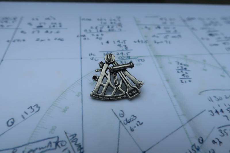 Sextant Lapel Pin - Cc165- Navigation, Celestial Marine Sextant, Astronomie von JimClift