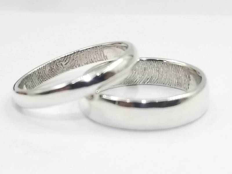 Eheringe Fingerabdruck Silber 925 Eheringe Fingerabdruck Silber 925 von JimLittleJewelry