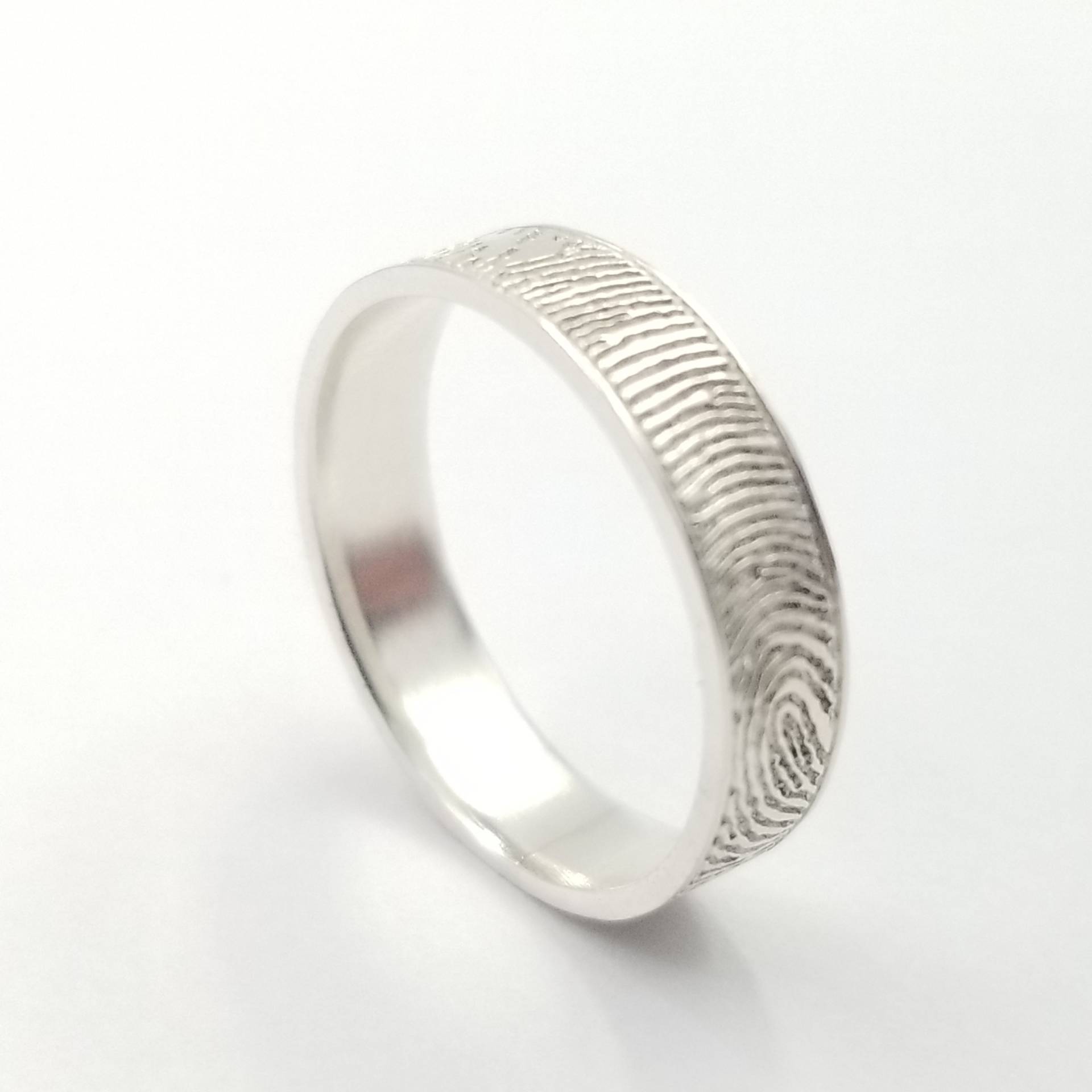 Wickelring Fingerabdruck/Erinnerungsgeschenk Erinnerungsschmuck Sterling Silber Wickelring Fingerabdruck/Erinnerungsgeschenk Erinnerungsschmuck Sterling Silber von JimLittleJewelry