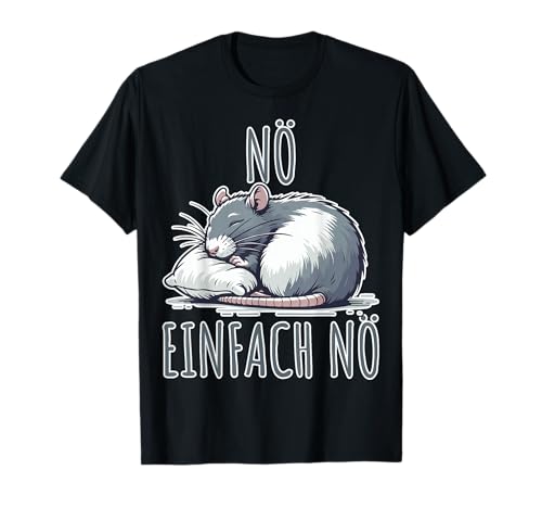 Nö Einfach Nö Farbratte Ratte Freche Sprüche Mädchen T-Shirt von Jimbeels
