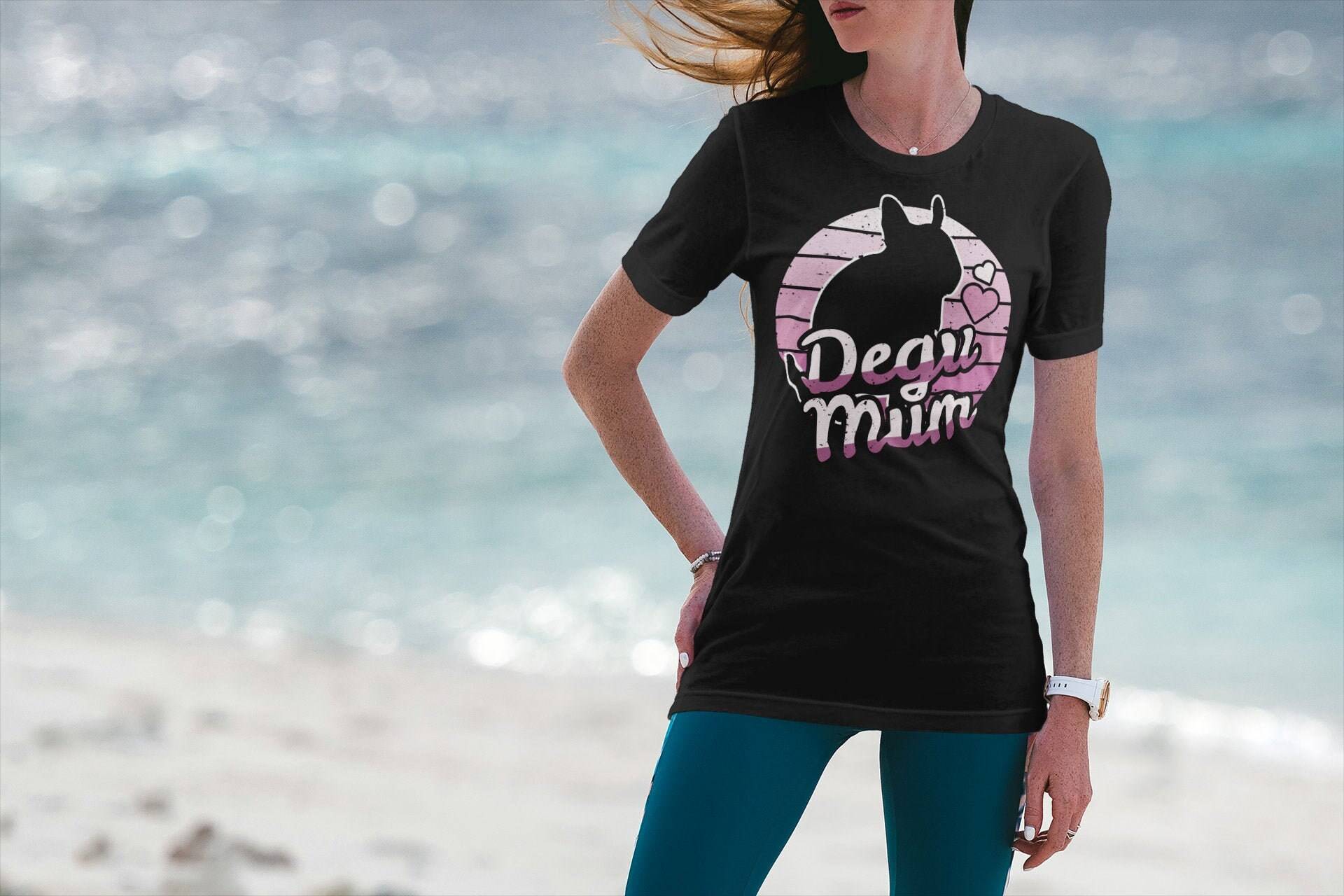 Vintage Degu Mum | Lockeres Damen-T-Shirt Octodon Degus Oberteil Für Deguhalterin Degu Shirt Frauen & Mädchen von Jimbeels