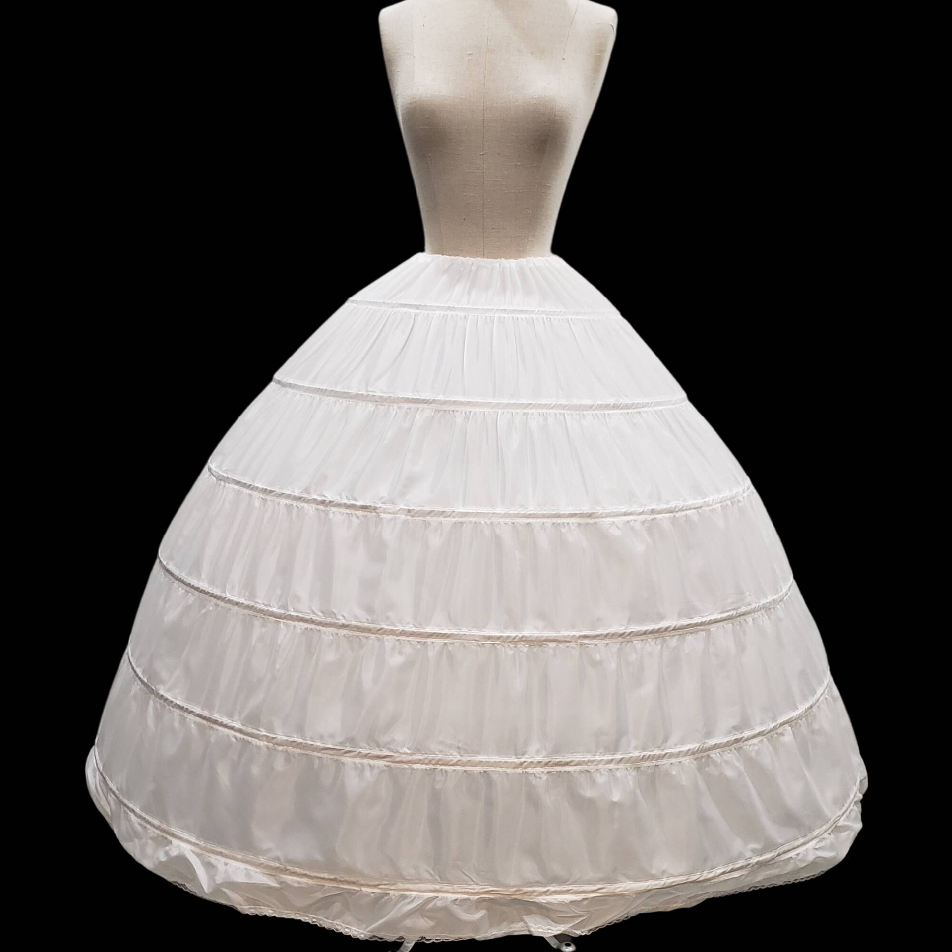Weißer Reifrock Petticoat. One Size Verstellbar Erwachsene Frauen Rutscht 6 Ring Petticoat/Crinoline von JimenasboutiqueCo