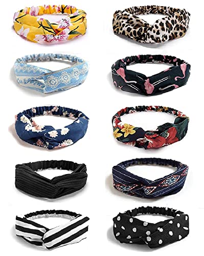 jimit Damen 10 Pack Stirnbänder Frauen Haar Turban Stirnbänder Elastische Solide Kopfwickel Haarbänder Blumendruck Dehnbare Haarbänder Vintage Haarschmuck 10 Stück | Mehrfarbig jimit Damen 10 Pack Stirnbänder Frauen Haar Turban Stirnbänder Elastische Solide Kopfwickel Haarbänder Blumendruck Dehnbare Haarbänder Vintage Haarschmuck 10 Stück | Mehrfarbig von Jimit