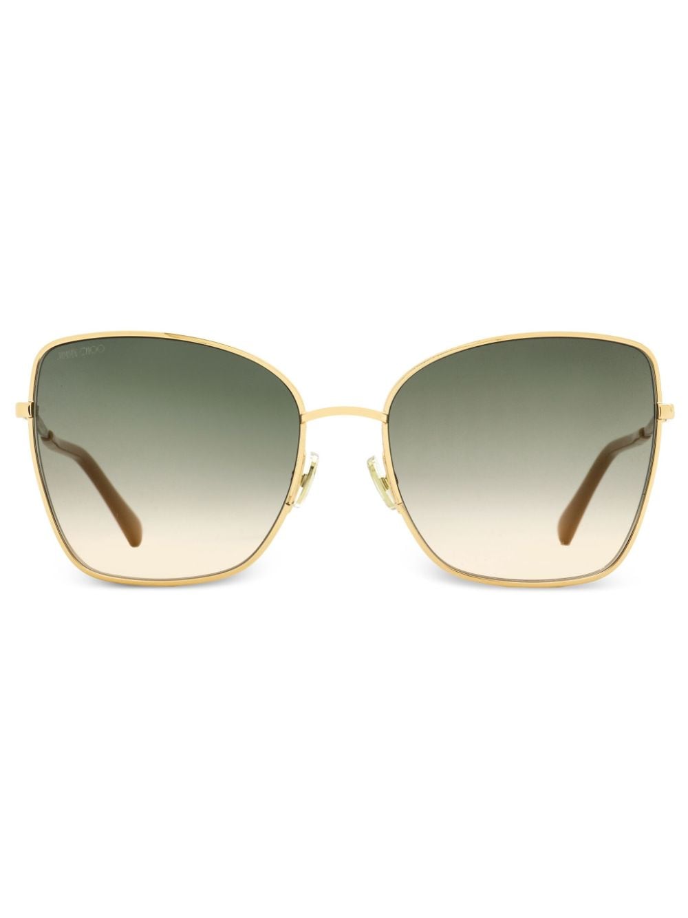 Jimmy Choo Eyewear Alexis Sonnenbrille mit Glitter-Detail - Gold von Jimmy Choo Eyewear
