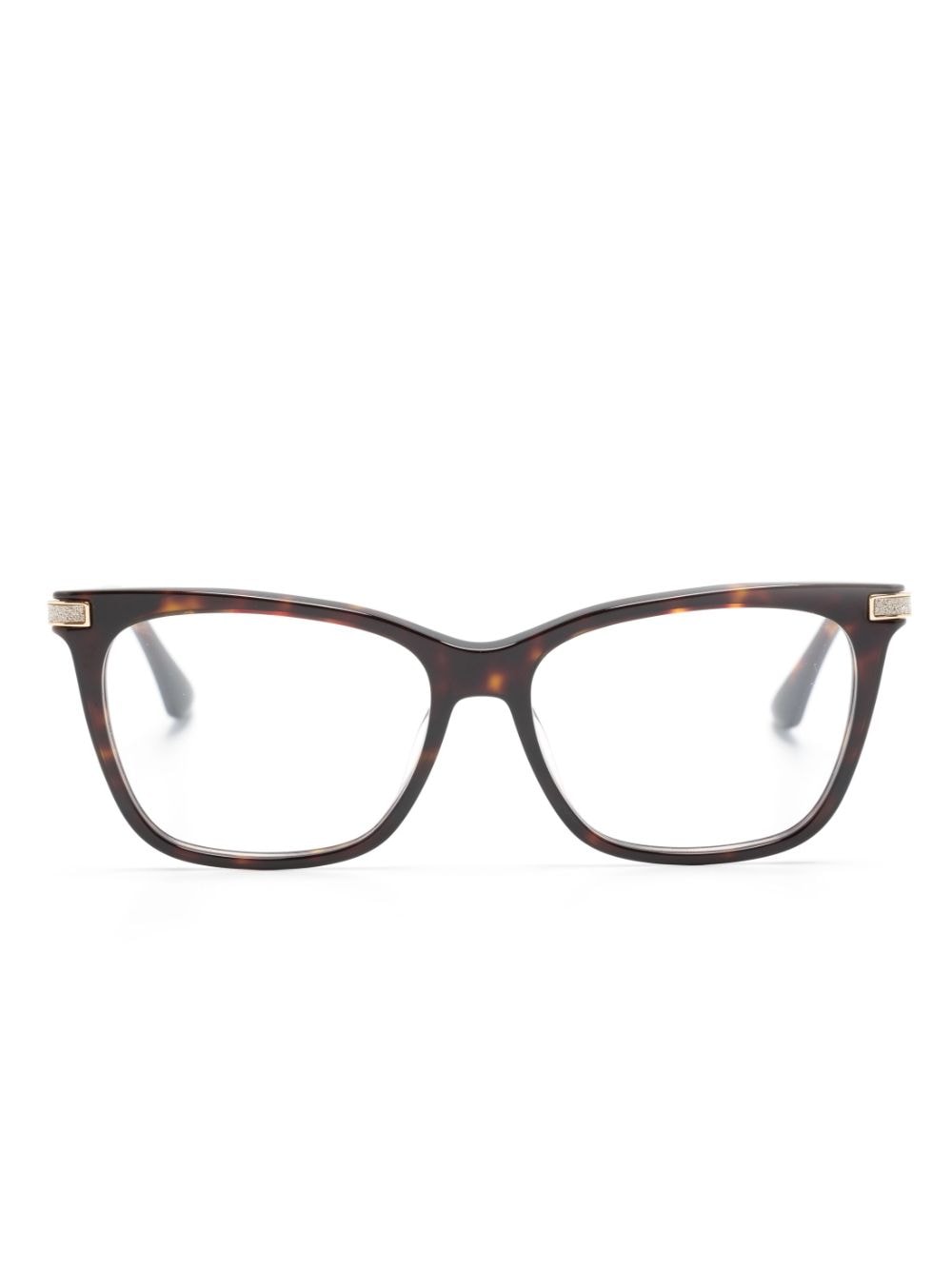 Jimmy Choo Eyewear Cat-Eye-Brille mit Glitter - Braun von Jimmy Choo Eyewear