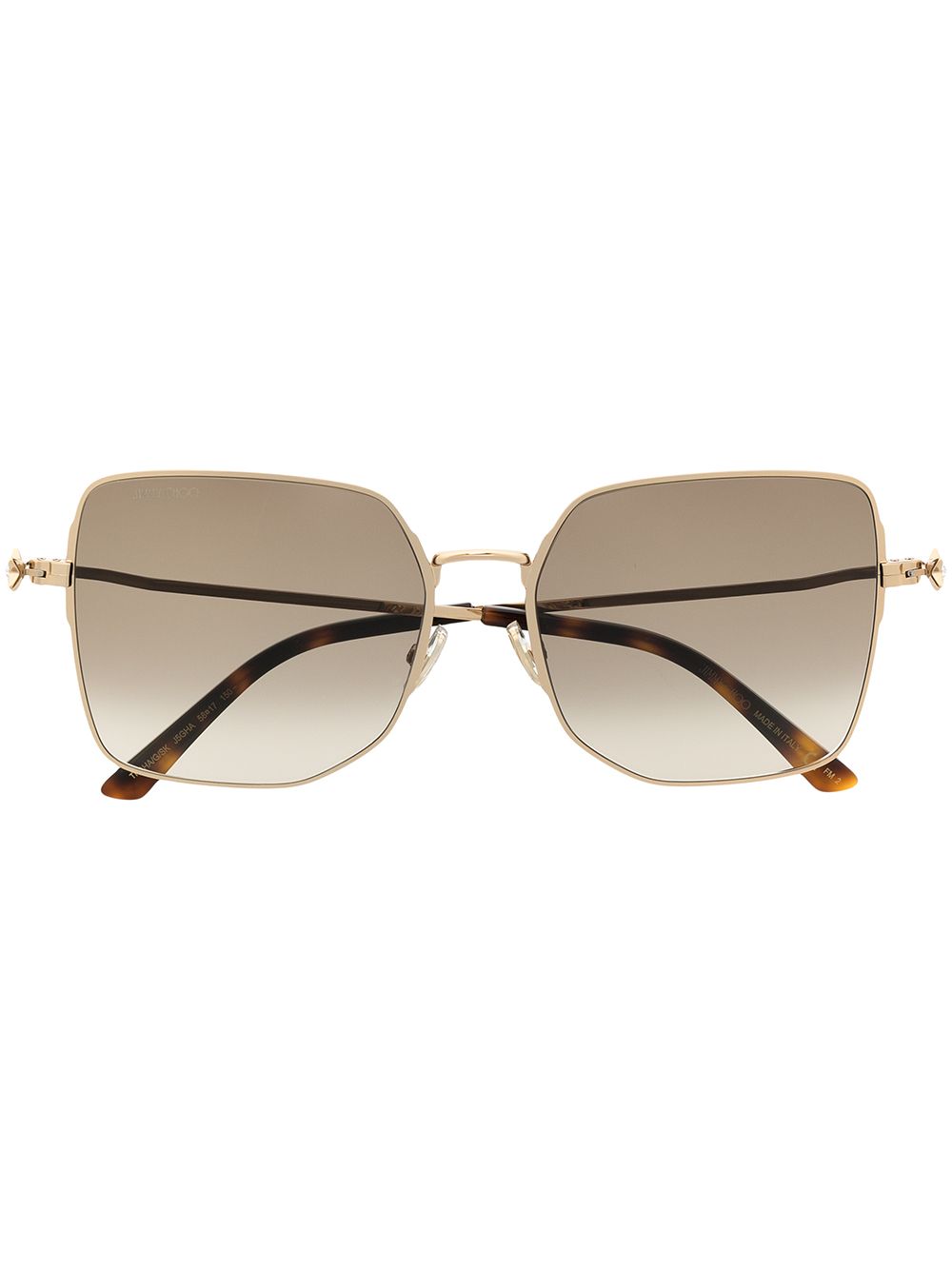 Jimmy Choo Eyewear Eckige Oversized-Sonnenbrille - Braun von Jimmy Choo Eyewear