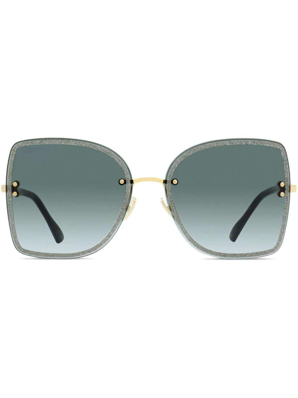 Jimmy Choo Eyewear Leti Sonnenbrille mit eckigem Gestell - Braun von Jimmy Choo Eyewear