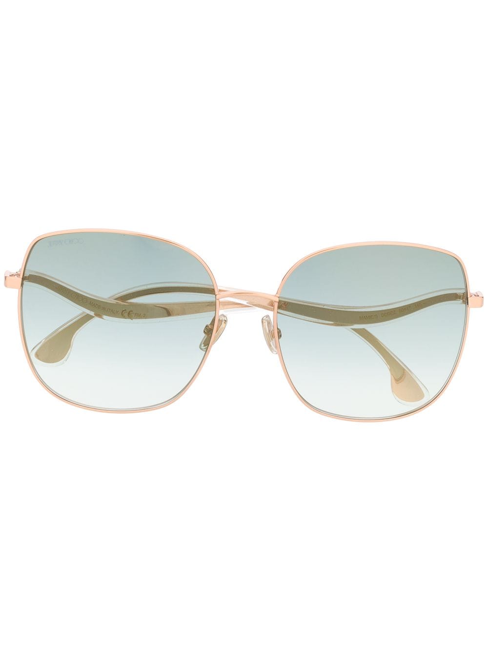 Jimmy Choo Eyewear Oversized-Sonnenbrille - Gold von Jimmy Choo Eyewear