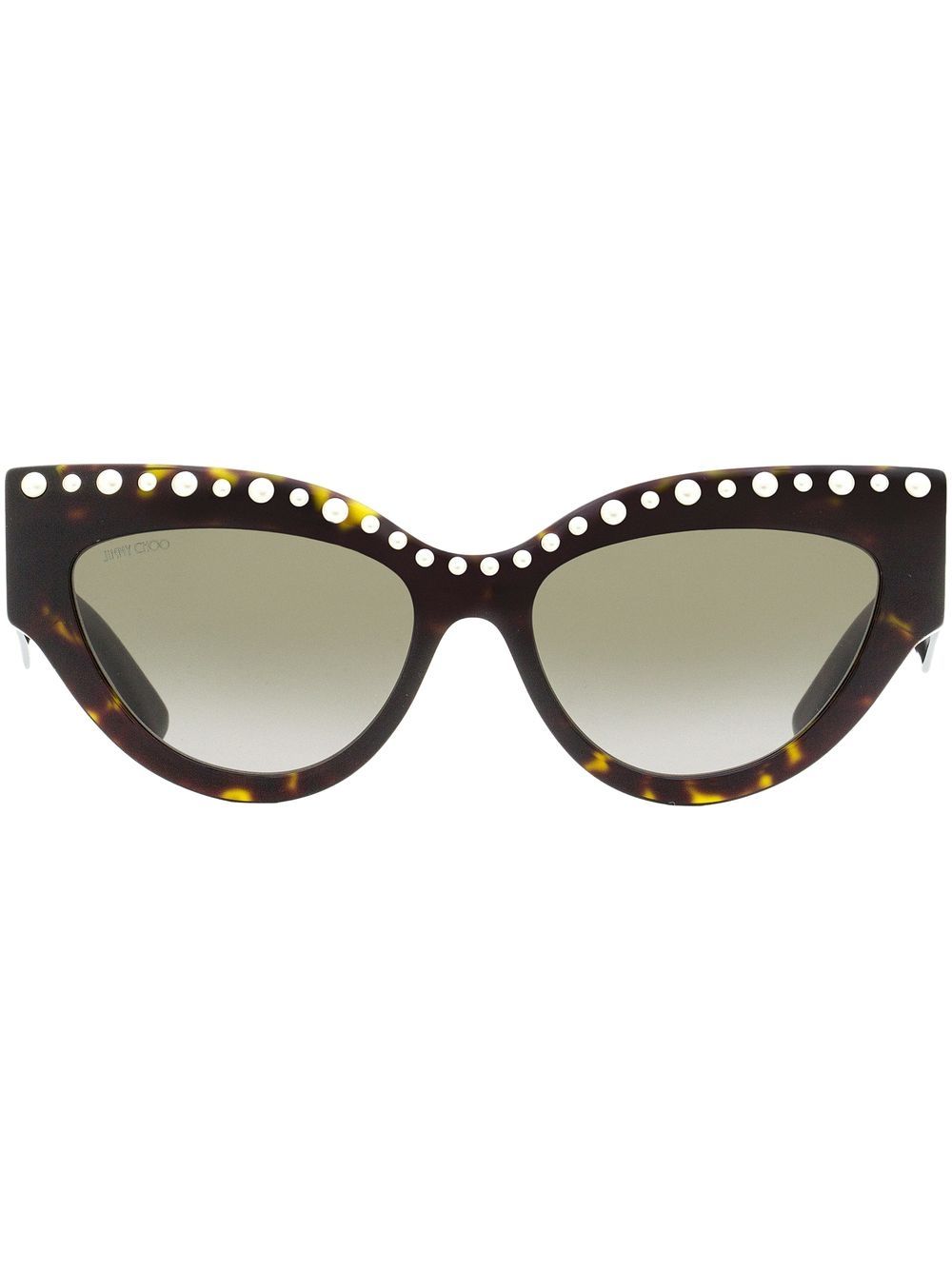 Jimmy Choo Eyewear Cat-Eye-Sonnenbrille in Schildpattoptik - Braun von Jimmy Choo Eyewear