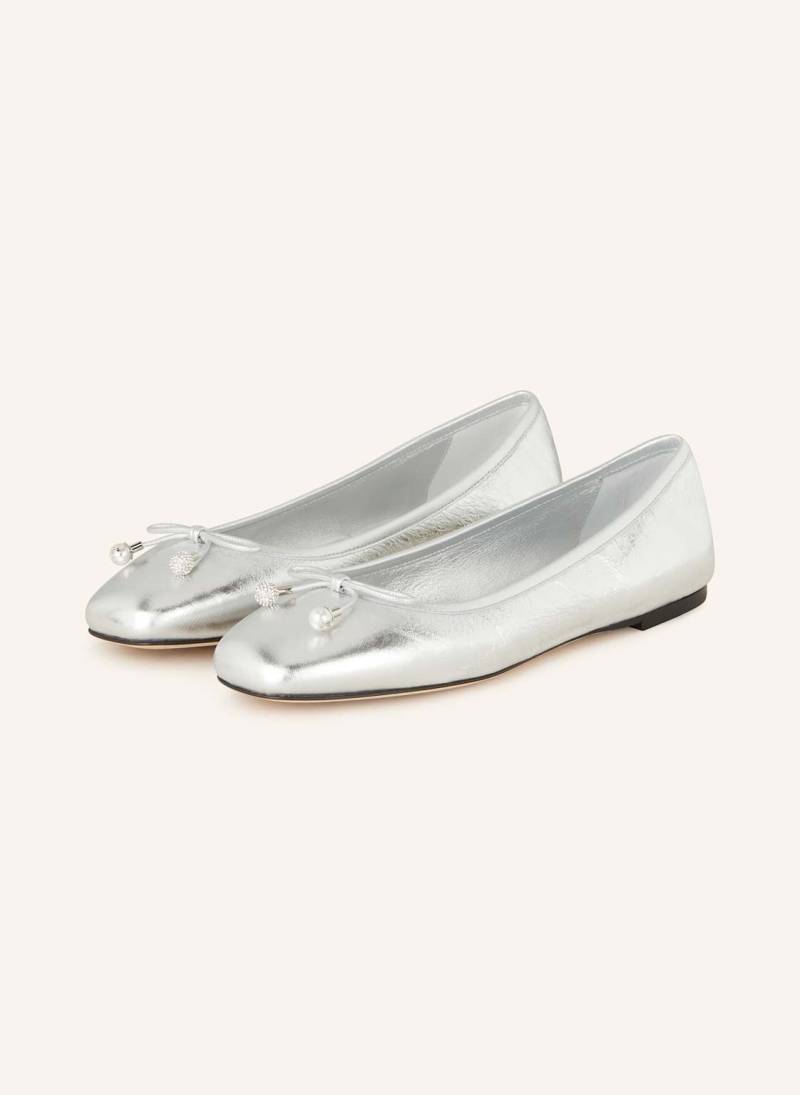 Jimmy Choo Ballerinas Elme Mit Schmuckperlen silber von Jimmy Choo