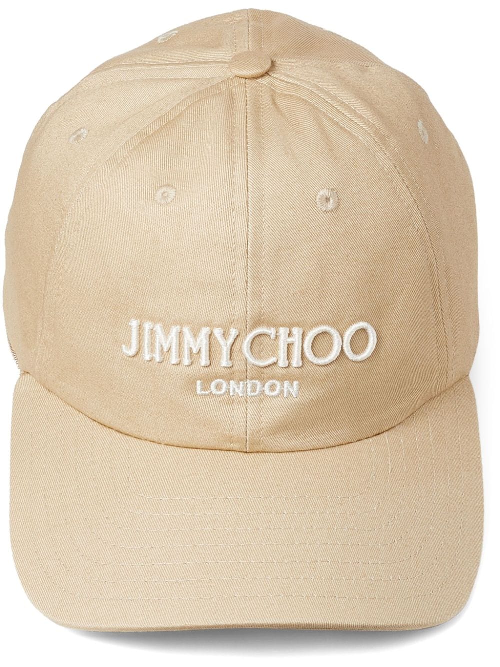 Jimmy Choo Baseballkappe mit Logo-Stickerei - Nude von Jimmy Choo