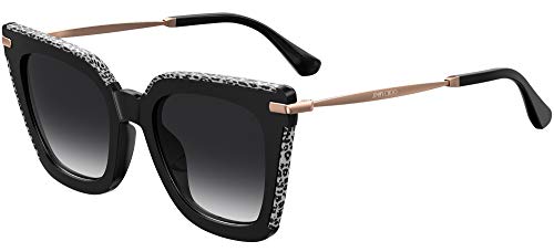 Jimmy Choo CIARA/G/S Black White/Dark Grey Shaded 52/22/145 Damen Sonnenbrillen von Jimmy Choo