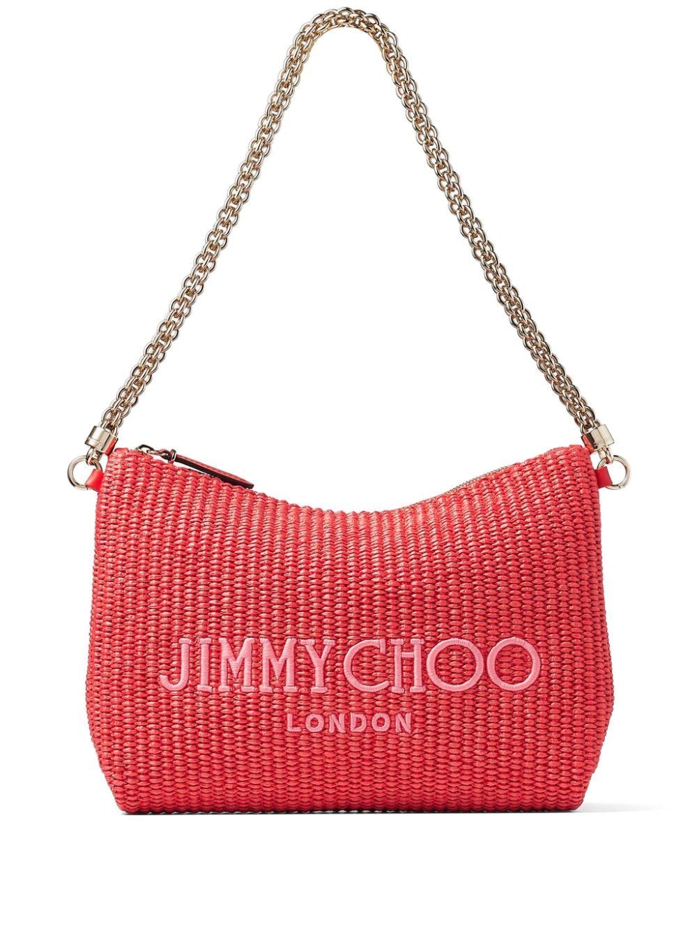 Jimmy Choo Callie Schultertasche mit Logo-Stickerei - Rosa von Jimmy Choo