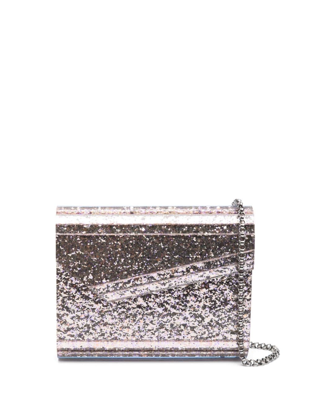 Jimmy Choo Candy Umhängetasche mit Glitter-Detail - Silber von Jimmy Choo