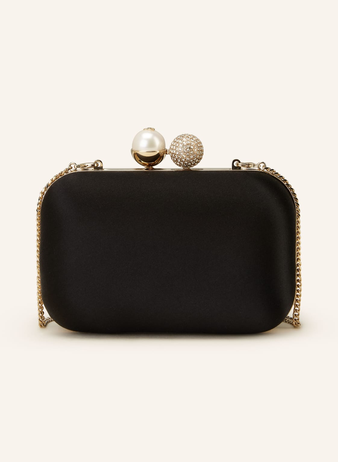 Jimmy Choo Clutch Cloud Mit Schmucksteinen schwarz von Jimmy Choo