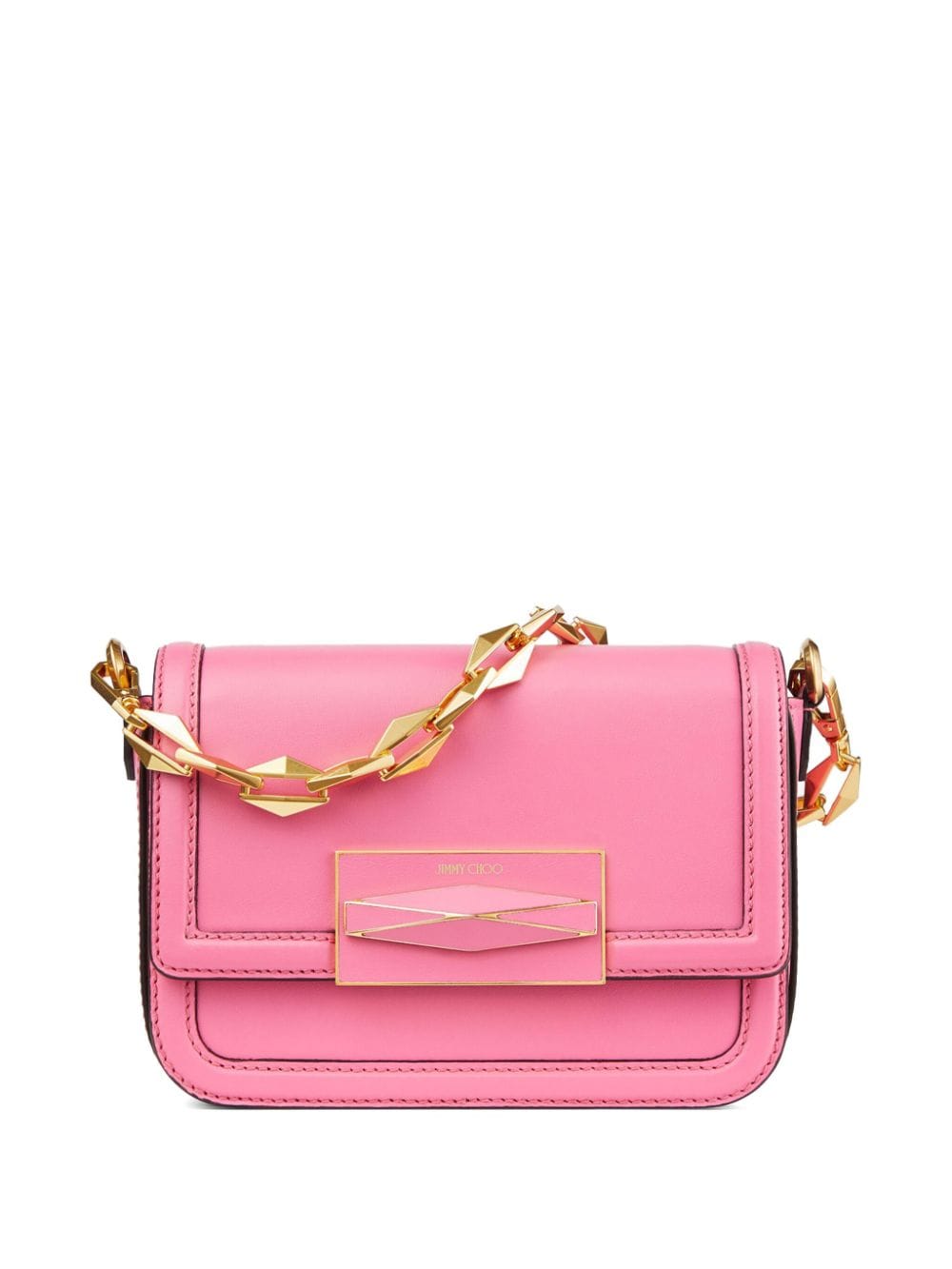 Jimmy Choo Umhängetasche aus Leder - Rosa von Jimmy Choo