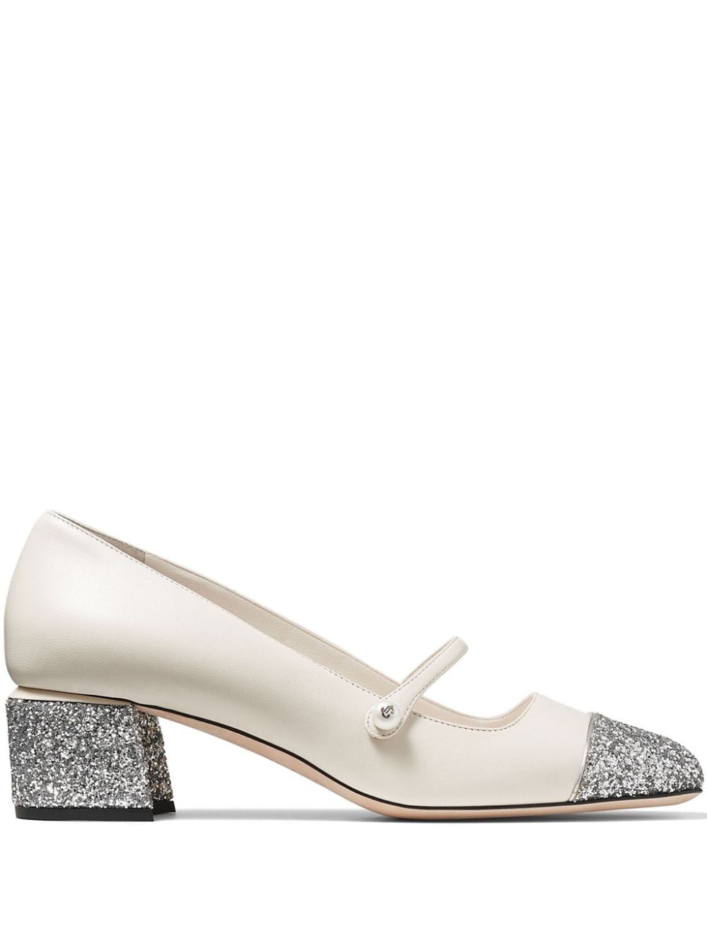 Jimmy Choo Elisa Pumps 45mm - Weiß von Jimmy Choo