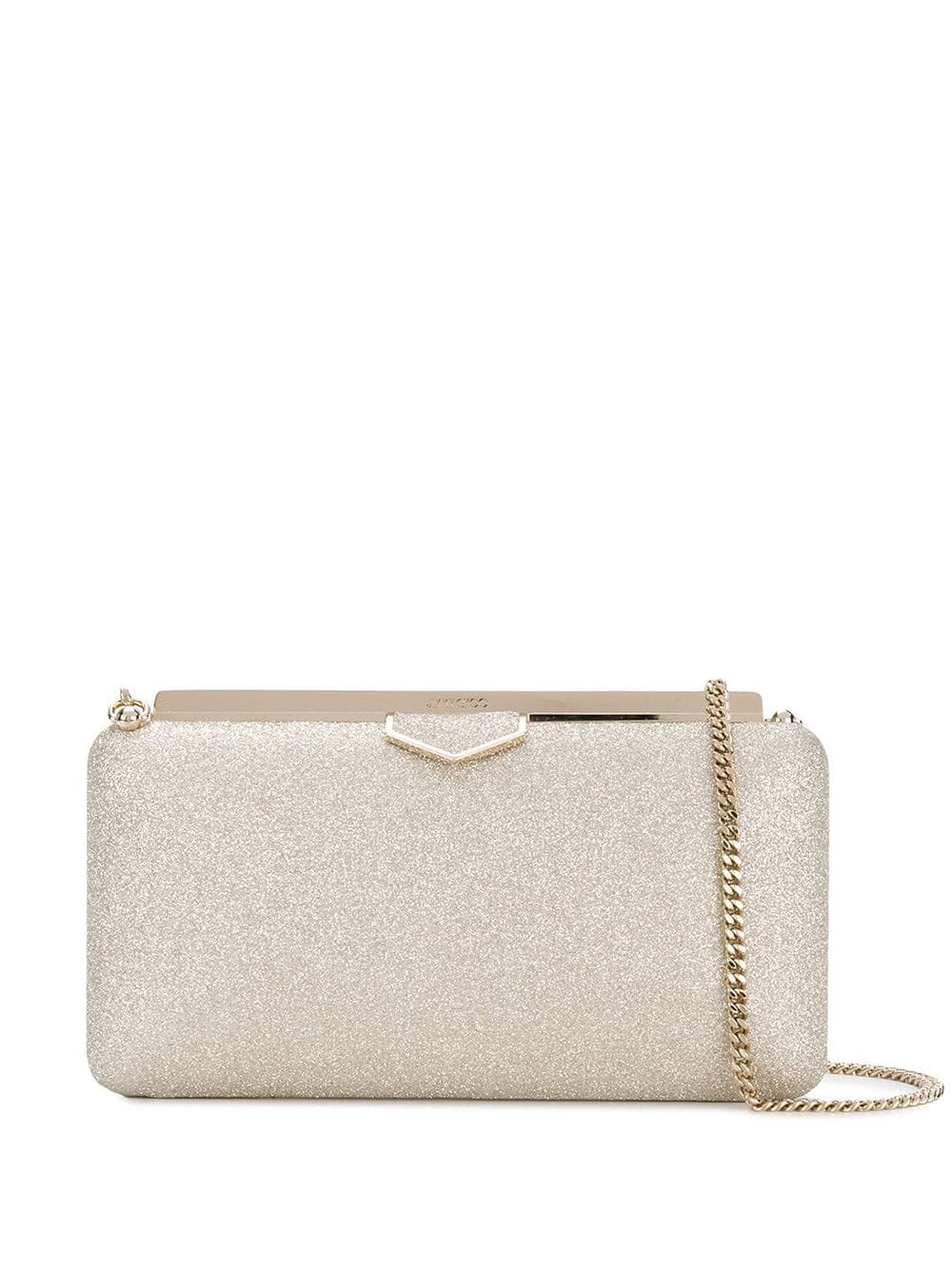 Jimmy Choo 'Ellipse' Clutch mit Paillettenstickerei - Metallic von Jimmy Choo