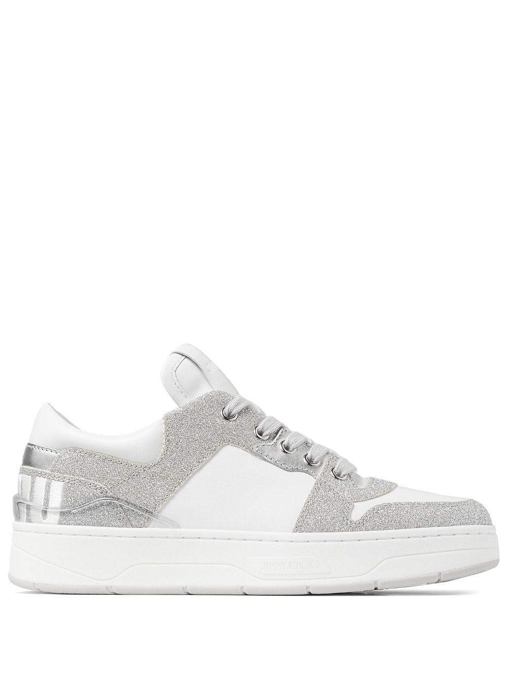 Jimmy Choo Sneakers mit Schnürung - Silber von Jimmy Choo