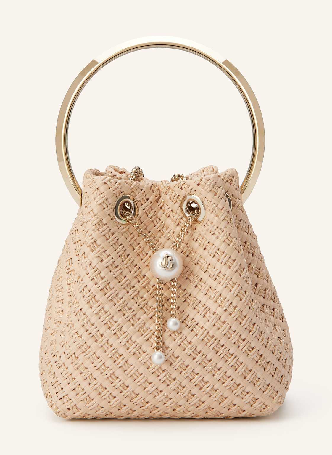 Jimmy Choo Handtasche Bon Bon Mit Glitzergarn beige Jimmy Choo Handtasche Bon Bon Mit Glitzergarn beige von Jimmy Choo