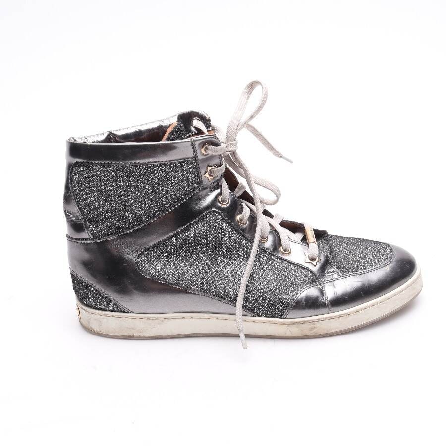 Jimmy Choo High-Top Sneaker EUR 38,5 Silber von Jimmy Choo