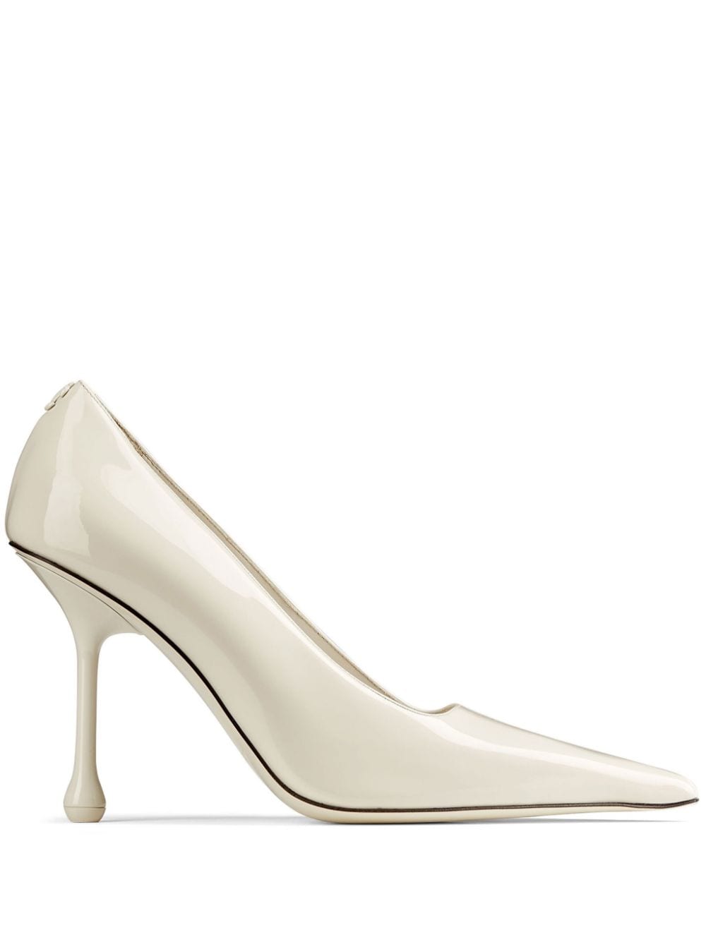 Jimmy Choo Ixia Pumps aus Lackleder 95mm - Weiß von Jimmy Choo