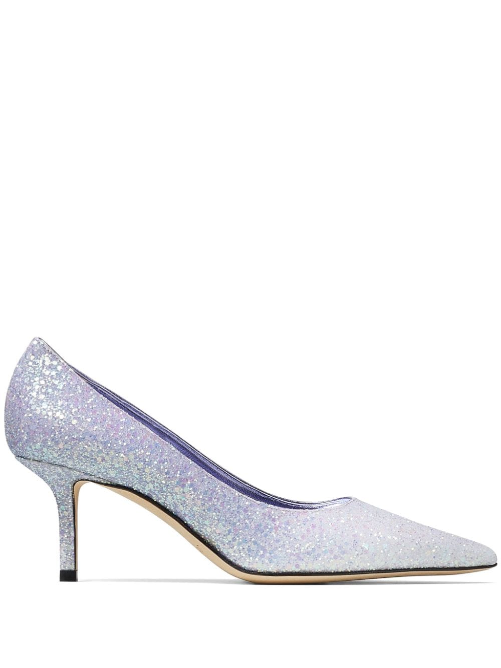 Jimmy Choo Love Pumps im Glitter-Look 65mm - Violett von Jimmy Choo