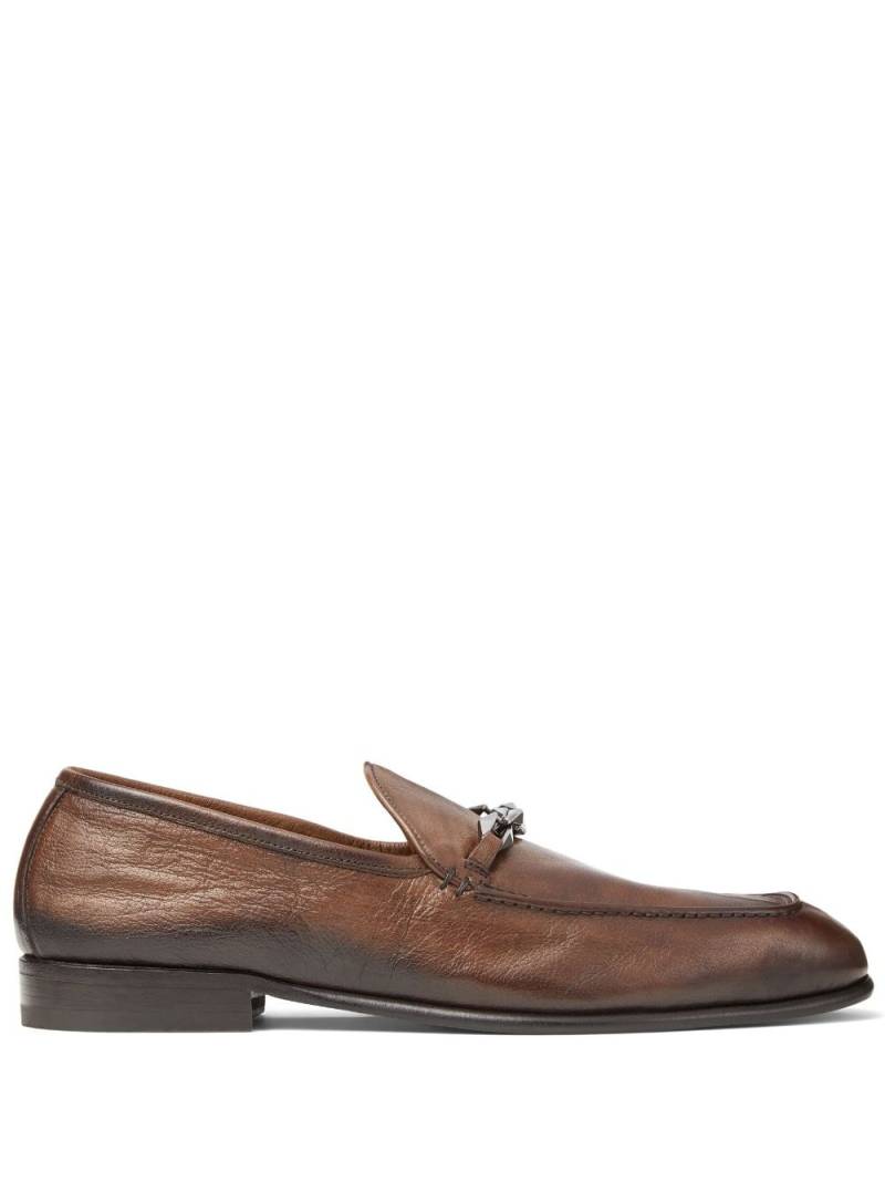 Jimmy Choo Marti Reverse Loafer - Braun von Jimmy Choo