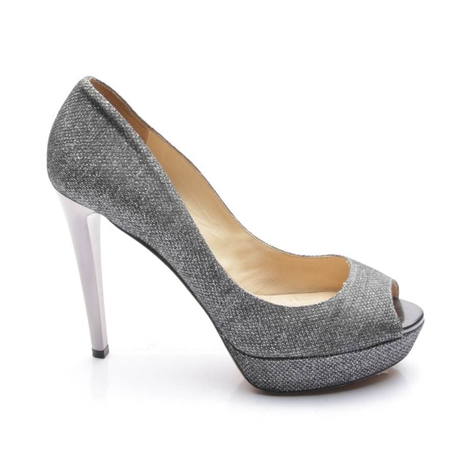 Jimmy Choo Peeptoes EUR 39,5 Silber von Jimmy Choo