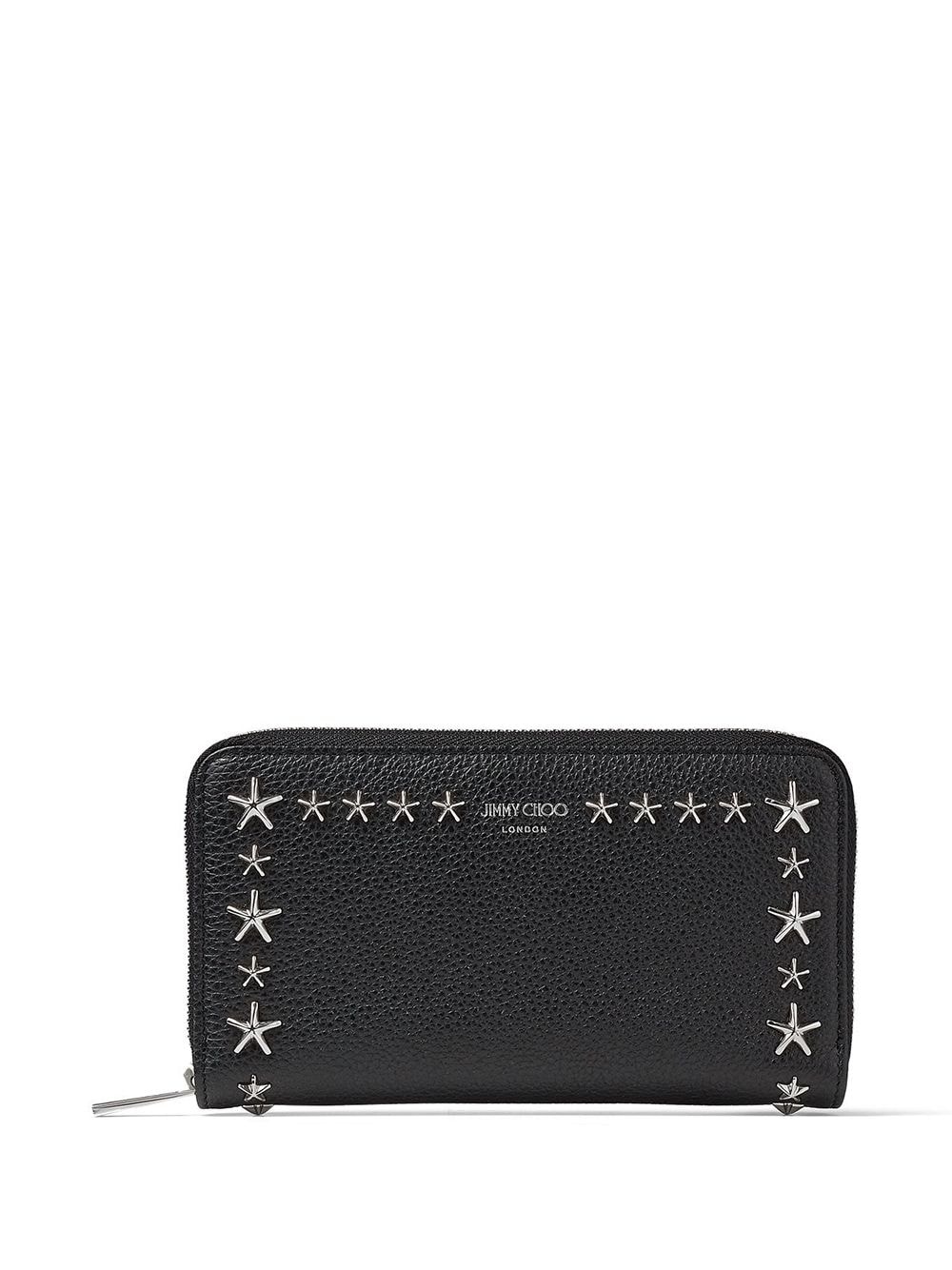 Jimmy Choo Pippa Portemonnaie mit Sternnieten - Schwarz von Jimmy Choo