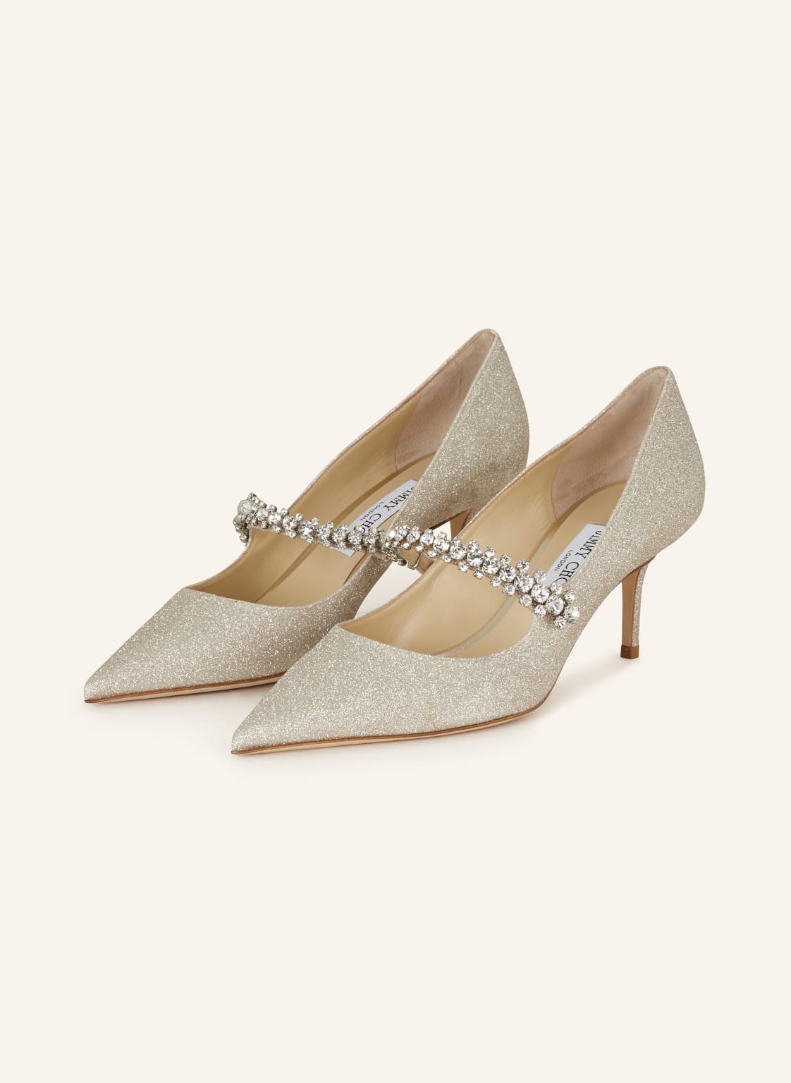 Jimmy Choo Pumps Bing 65 silber von Jimmy Choo