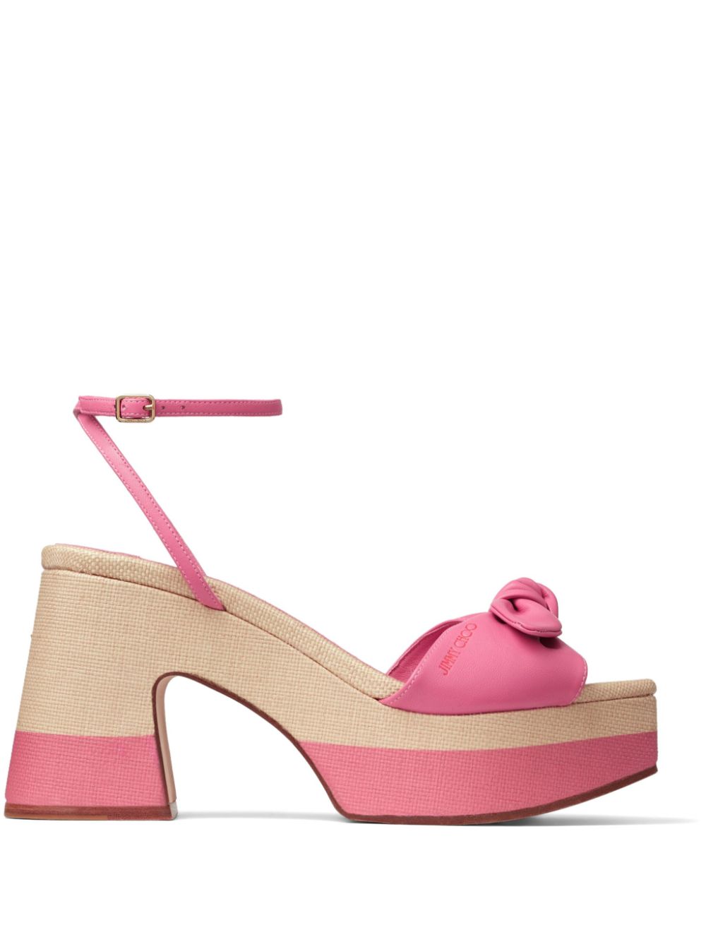 Jimmy Choo Ricia Plateau-Sandalen 95mm - Rosa von Jimmy Choo